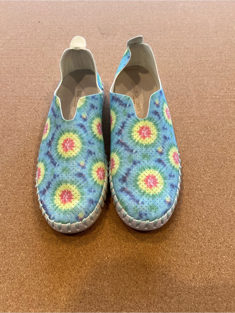 Women’s Ilse Jacobsen Slip-On Shoes in Blue and Multicolor